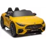 LEAN CARS Mercedes AMG SL63 Samochód na baterie, malowany na żółto