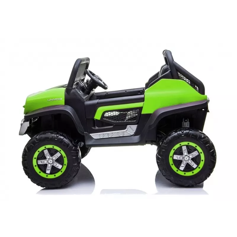 LEAN CARS Mercedes Unimog 12V elektryczny samochód do jazdy zielony