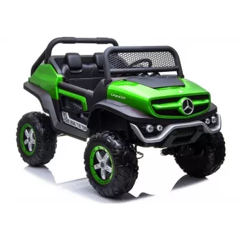 LEAN CARS Mercedes Unimog 12V elektryczny samochód do jazdy zielony