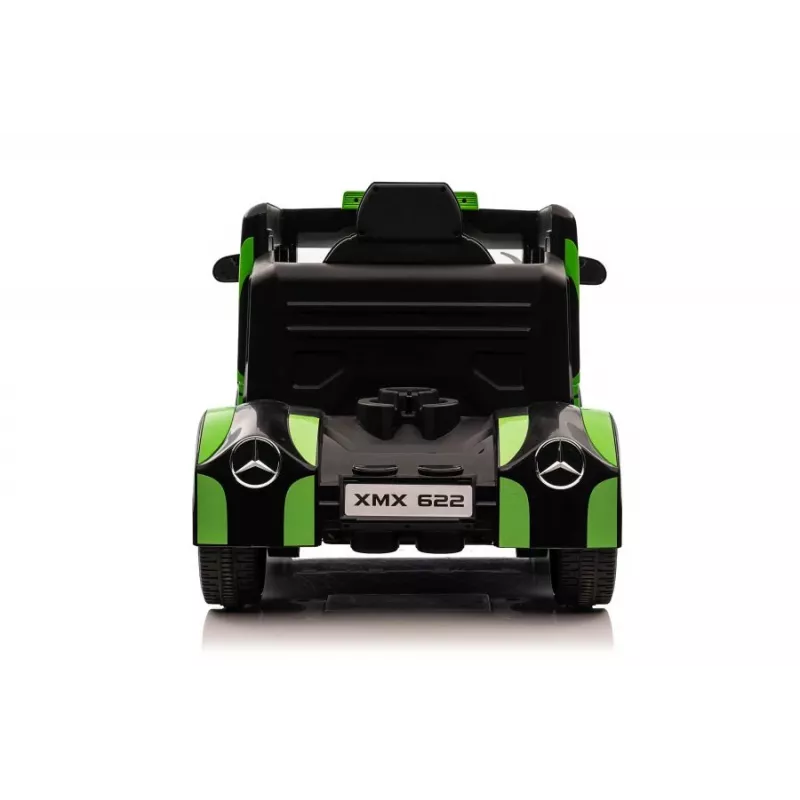 LEAN CARS Mercedes XMX622 Truck z baterią, światłami LED i pilotem, zielony