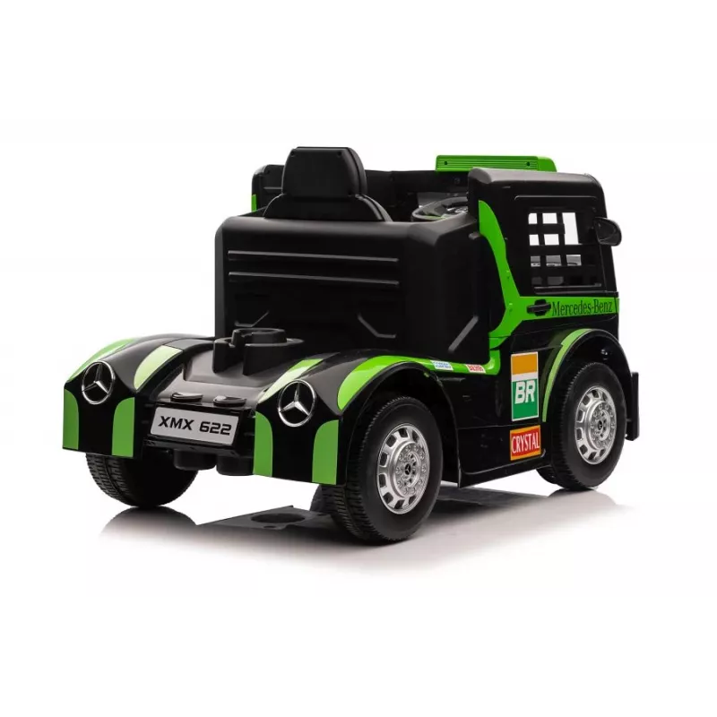 LEAN CARS Mercedes XMX622 Truck z baterią, światłami LED i pilotem, zielony