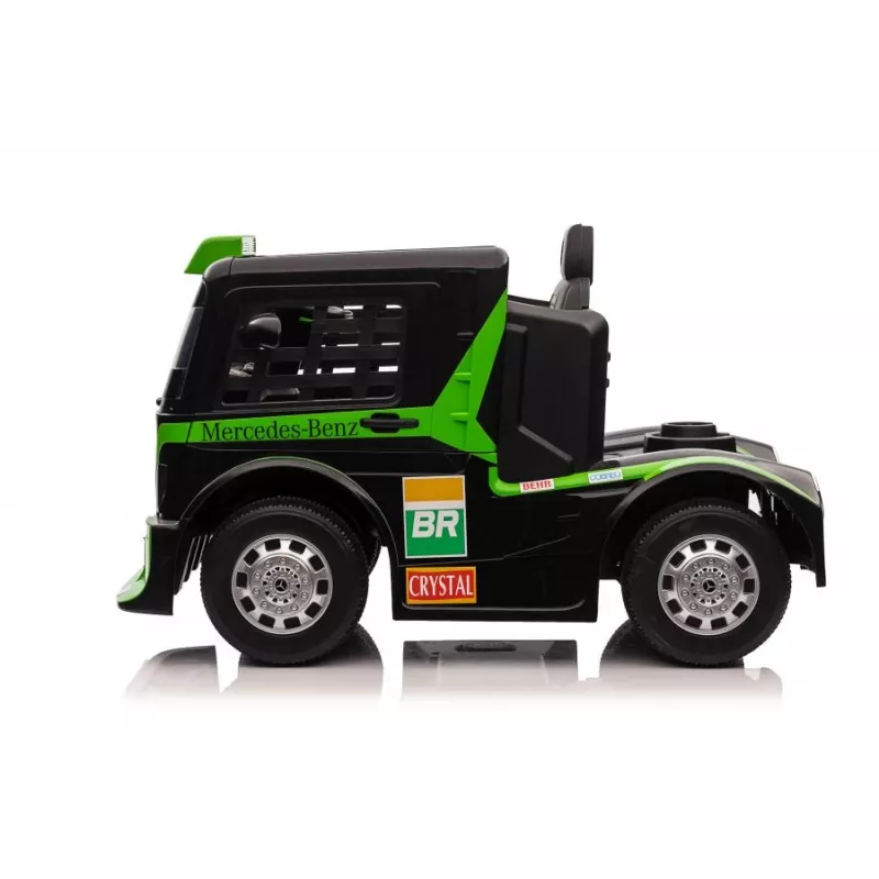 LEAN CARS Mercedes XMX622 Truck z baterią, światłami LED i pilotem, zielony