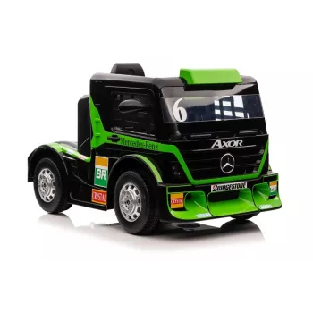 LEAN CARS Mercedes XMX622 Truck z baterią, światłami LED i pilotem, zielony