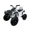 LEAN CARS Quad BDM0906 Elektryczny pojazd jezdny z pompowanymi kołami, światłami LED i MP3 Biały