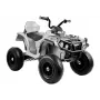 LEAN CARS Quad BDM0906 Elektryczny pojazd jezdny z pompowanymi kołami, światłami LED i MP3 Biały