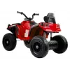 LEAN CARS Quad BDM0906 Elektryczny pojazd jezdny z pompowanymi kołami, światłami LED, MP3 - Czerwony
