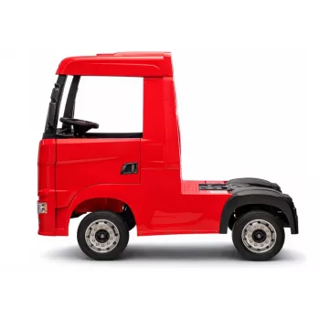 LEAN CARS Scania 500R HL698 12V elektryczny samochód na akumulator 4x4 czerwony malowany z pilotem