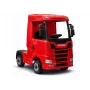 LEAN CARS Scania 500R HL698 12V elektryczny samochód na akumulator 4x4 czerwony malowany z pilotem