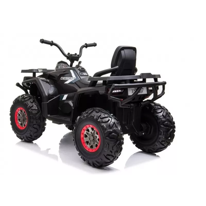 LEAN CARS XMX607 Elektryczny quad dla dzieci z lampami LED i MP3 - Czarny
