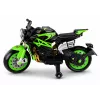 LEAN CARS XW-07 Motocykl elektryczny dla dzieci z podświetlanymi kołami LED, zielony