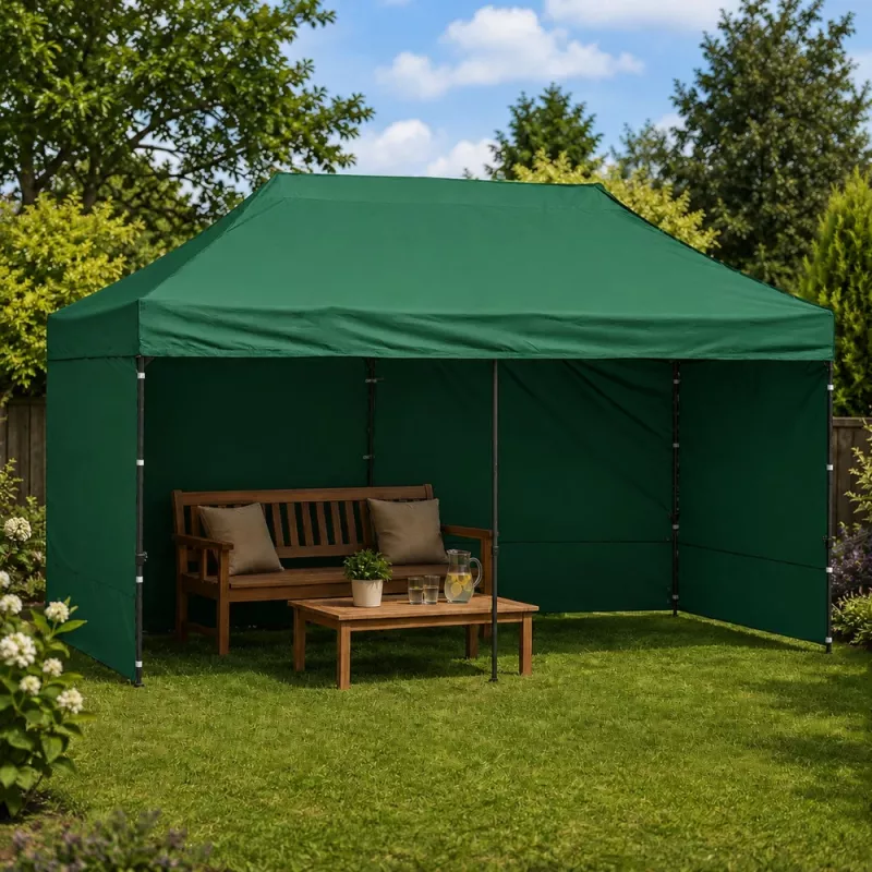 LEAN Express Garden Tent Catering Commercial Pavilion Green 3x6 M