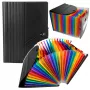 LEAN Folder Organizer na dokumenty, 25 przegródek, A4, czarny
