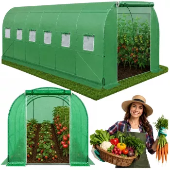 LEAN Garden Tunel foliowy szklarniowy PRO stelaż 25MM 10x4x2M 40M²