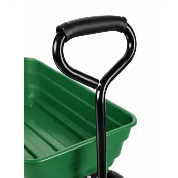 LEAN Wózek ogrodowy z wywrotną tacą, zielony, 120 kg