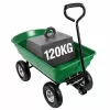 LEAN Wózek ogrodowy z wywrotną tacą, zielony, 120 kg