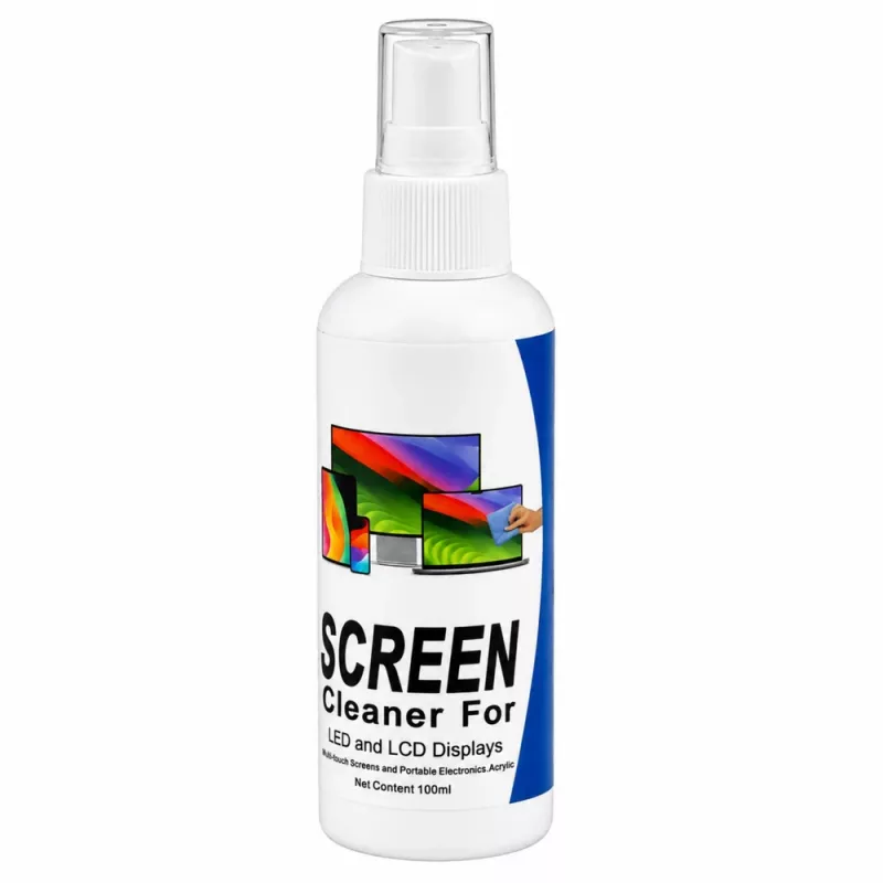 LEAN Płyn do czyszczenia ekranów LCD LED TFT komputerów i telefonów 100 ml ze ściereczką z mikrofibry