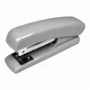 LEAN Metalowy zszywacz biurowy do 25 arkuszy, zszywki 24/6 26/6, szary