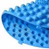 LEAN Okrągła mata do masażu stóp akupresurowa z kolcami niebieska 33 cm