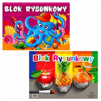 LEAN SCHOOL PROTOS Biały blok rysunkowy A3 19 arkuszy