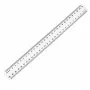 LEAN SCHOOL TAURUS Linijka plastikowa 30 cm – przezroczysta, odporna na złamanie, metryczna