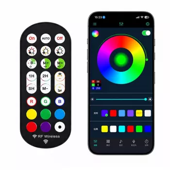 LEAN Smart Floor Lamps Colorful RGB LED Lights Remote Control App 125cm 2 pcs