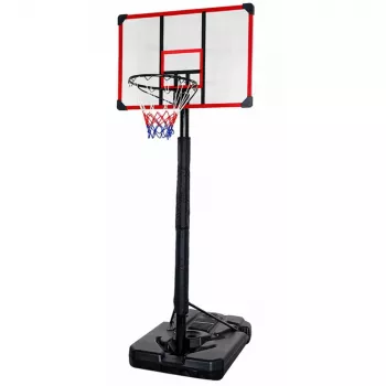 LEAN SPORT Kosz do koszykówki mobilny z regulacją wysokości 200-305 cm