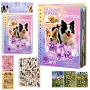 LEAN Sticker Book Dog Breeds Album of 800 Stickers Glossy Matte