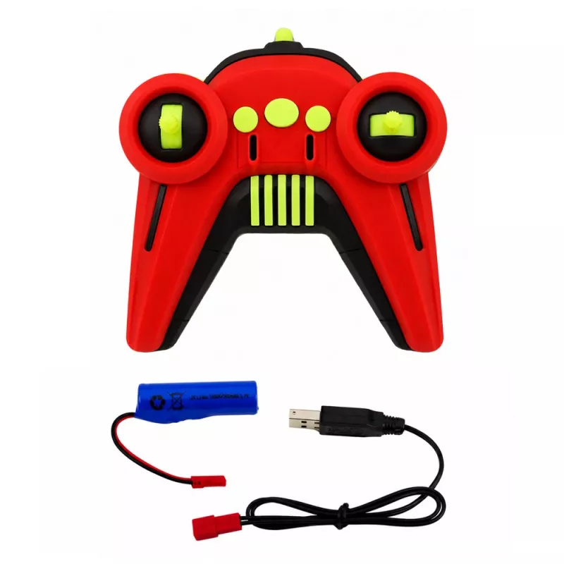 LEAN TOYS 1:14 zdalnie sterowany samochód kaskaderski 4WD z obrotem 360° i światłami LED
