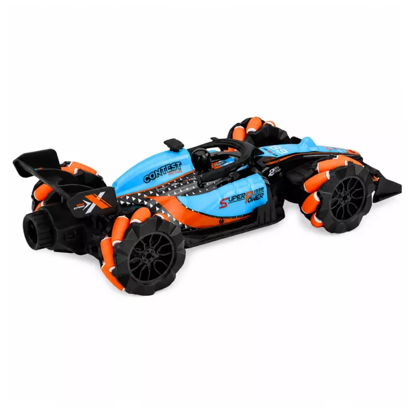 LEAN TOYS 1:14 zdalnie sterowany samochód kaskaderski 4WD z obrotem 360° i światłami LED