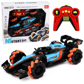 LEAN TOYS 1:14 zdalnie sterowany samochód kaskaderski 4WD z obrotem 360° i światłami LED