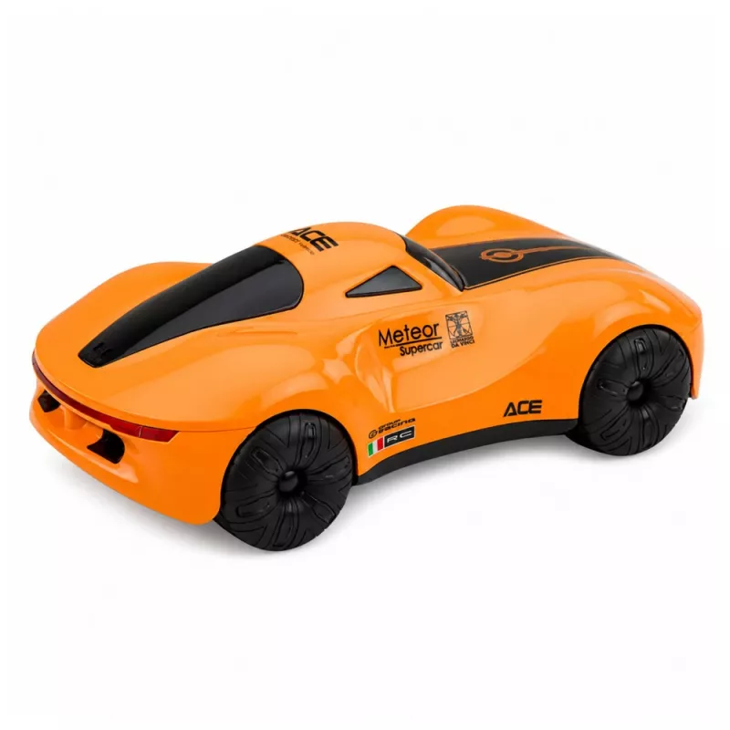 LEAN TOYS 1:16 2.4GHz 4WD RC auto drift z efektem dymu, światłami LED i dźwiękiem, pomarańczowe