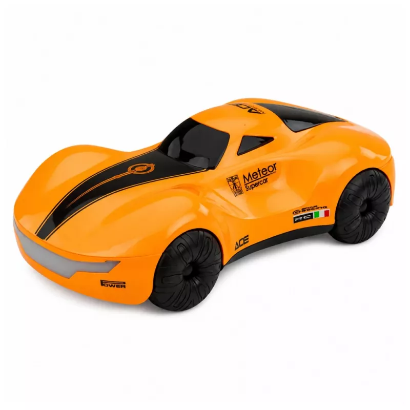 LEAN TOYS 1:16 2.4GHz 4WD RC auto drift z efektem dymu, światłami LED i dźwiękiem, pomarańczowe