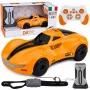 LEAN TOYS 1:16 2.4GHz 4WD RC auto drift z efektem dymu, światłami LED i dźwiękiem, pomarańczowe