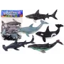 LEAN TOYS 17521 Zestaw 6 figurek zwierząt morskich - Orka, Rekin, Wieloryb, Delfin, Żółw i Płaszczka - Wielokolorowy