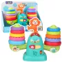 LEAN TOYS 23009 Interaktywna edukacyjna waga małpka dla maluchów - 20 klocków, dźwięki i melodie
