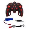 LEAN TOYS 29711 RC Stunt Car 1:10 4WD z obrotem 360°, światłami LED i efektem dymu (czarno-czerwony)