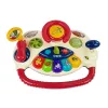 LEAN TOYS 3-in-1 Interaktywny Wózek dla Niemowląt z Kierownicą Dźwiękami Melodiami Zwierzętami
