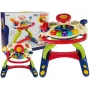 LEAN TOYS 3-in-1 Interaktywny Wózek dla Niemowląt z Kierownicą Dźwiękami Melodiami Zwierzętami