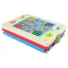 LEAN TOYS 3-w-1 Magnetyczna Tablica Kredowa, Niebieski Stół do Gier