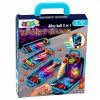 LEAN TOYS 3-w-1 Mini Gra Arcade – Przenośny Koszykówka, Pinball i Kręgle w Walizce (Wielokolorowy)