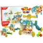 LEAN TOYS 4w1 Wózek Stolik Edukacyjny Hulajnoga Rower Dla Niemowląt Niebieski