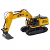 LEAN TOYS 9-Kanałowa 2.4GHz RC Gąsienicowa Koparka z Dźwiękami i Oświetleniem LED, Skala 1:14