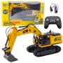 LEAN TOYS 9-Kanałowa 2.4GHz RC Gąsienicowa Koparka z Dźwiękami i Oświetleniem LED, Skala 1:14