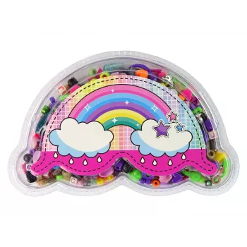 LEAN TOYS Zestaw kolorowych koralików DIY Biżuteria