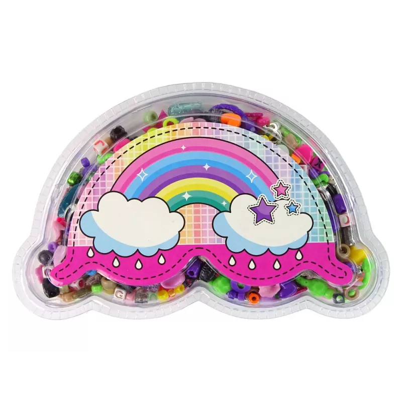 LEAN TOYS Zestaw kolorowych koralików DIY Biżuteria