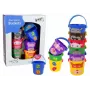 LEAN TOYS Zestaw kolorowych wiader z zwierzętami - piramida