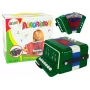 LEAN TOYS Akordeon dla Młodego Muzyka Zielony – 12-przyciskowy akustyczny akordeon zabawkowy z regulowanym paskiem na ramię, wiek 3+