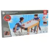 LEAN TOYS Air Hockey Handball Game Table with Foosball, 2-in-1, Electric Blower, MDF, Black
