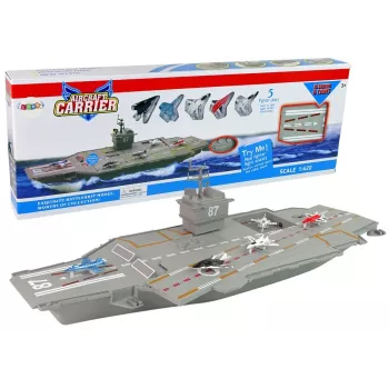 LEAN TOYS Zestaw samolotów myśliwskich 5 szt. z dźwiękiem i światłem