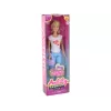 LEAN TOYS Anlily Lalka dla Dzieci Długie Blond Włosy Torebka Okulary Biała Bluzka